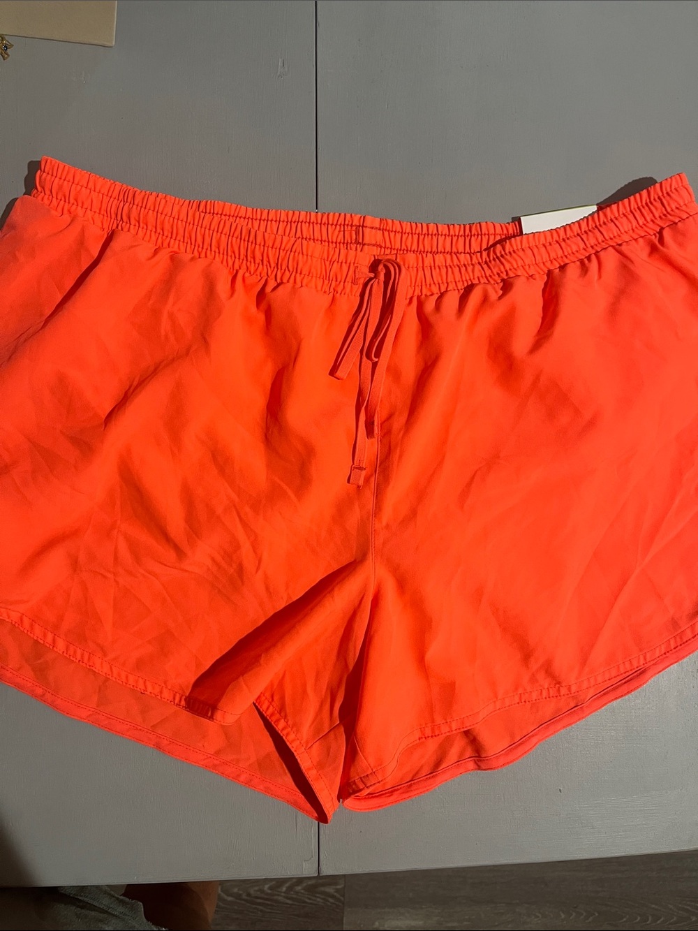 Old Navy Women's Bright Orange Athletic Drawstring Shorts
